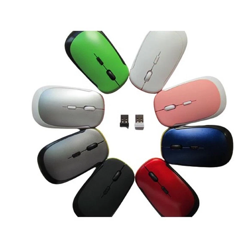 Optical Mouse For 2.4 GHz Scroll Cordless Mice USB PC Computer Wireless - Image 1 of 4