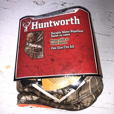 Realtree Edge Camo Neck Gaiter, Huntworth Outdoor Hunting Water Repellent NIP - Image 1 of 2