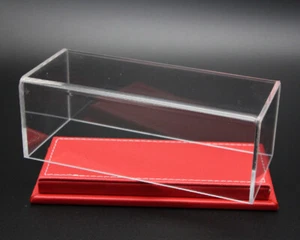 1/43 Modelo Coche Acrílico Estuche Vitrina Transparente A Prueba de Polvo Cuero Base Lotes - Imagen 1 de 20