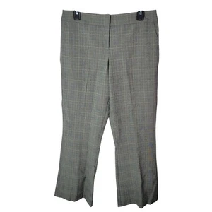 Briggs New York Womens Size 10P Gray Plaid Trouser Pants - Picture 1 of 13