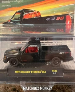 Chevy C1500 SS 454 CHASE Hobby Exclusive HS42 M2 1991 Machines Edizione Limitata - Foto 1 di 3