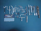 Vintage Lot Of Assorted Drill Bits, Chisels, Hand Drill, Parts As Shown