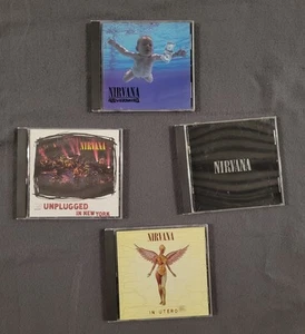 CD Lot 4 Nirvana Grunge Hard Rock In Utero Nevermind Unplugged Self Titled - Picture 1 of 3