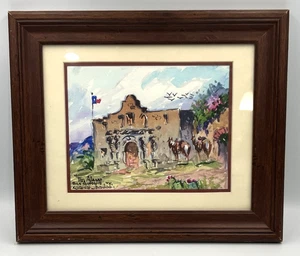 Acuarela enmarcada original firmada Lorenzo Castañeda El Álamo 12,5" x 10,5" 2006 - Imagen 1 de 13