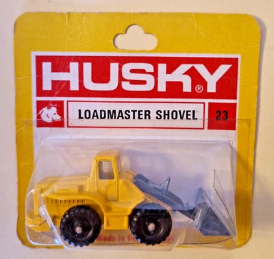 Husky Models No. 23 Loadmaster Shovel, Radlader Modellauto auf Karte, Neu in OVP - Bild 1 von 4