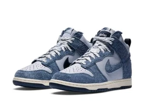 Nike Dunk High X Notre Midnight Navy CW3092-400 usate taglia 7,5 - Foto 1 di 6