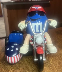 Dispensador de caramelos M&M motociclista de colección con sidecar American Freedom Rider - Imagen 1 de 5