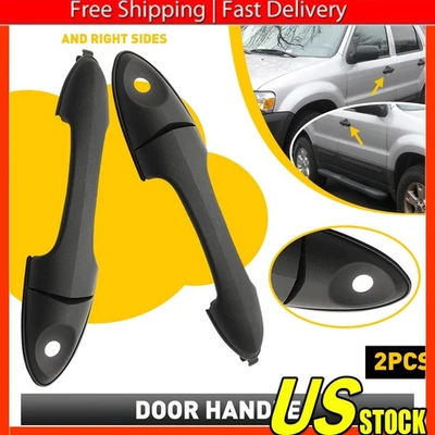 Комплект из 2 черных передних ручек для наружной двери левая и правая для 2000-07 FOCUS ESCAPE TRIBUTE - Изображение 1 из 4