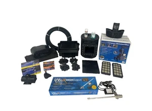 HALF OFF PONDS Savio 3,000 GPH Pump Pond Kit 15' x 15' PVC Liner, UV Clarifier - Picture 1 of 7