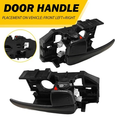 Para 2001-2006 Hyundai Elantra maçaneta interna porta dianteira preta 2002 2003 2004 05 - Imagem 1 de 4