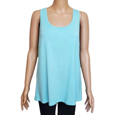 Camiseta sin mangas HEAD L espalda abierta activa azul tenis gimnasio correr bicicleta pilates yoga playa Foto 1 de 4