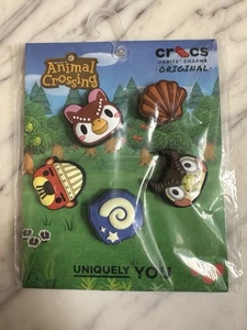IN HAND ANIMAL CROSSING COLLECTOR 5-PACK AUTHENTIC CROCS JIBBITZ SHOE CHARMS - Picture 1 of 10