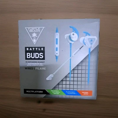 Turtle Beach Battle Buds In Ear Gaming Headset Mobile & PC mit 3.5mm AUX in Weiß - Bild 1 von 2