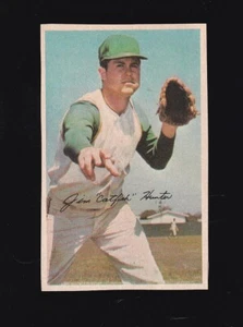 1969 MLB Photostamps Jim Catfish Hunter Oakland Athletics - Picture 1 of 2