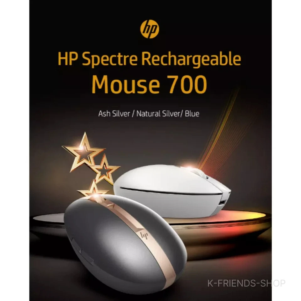 HP Spectre Rechargeable 700 Mouse Bluetooth Wireless Mouse 自然银色 — 第 1/4 张图片