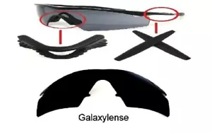 Lentes de repuesto Galaxy + kits de goma para marco Oakley M golpe color negro - Imagen 1 de 14