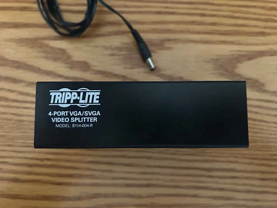 TRIPPLITE 4 PORT VGA SVGA VIDEO SPLITTER Model B114-004-R - Image 1 of 3