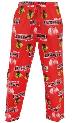 Sideline Apparel Inc. Men's Small Chicago Blackhawks Logo Pajama Pants Cover