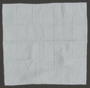 NEW WILLIAMS SONOMA Gray Quilted Lyra 100% Flax Linen Pillow Case Sham EURO Sq. - Picture 1 of 3