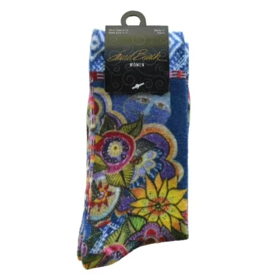 Laurel Burch Calcetines Gato con Flores M/L Artista Calcetín Zapato Talla 4-10 Raro NUEVO CON ETIQUETAS Foto 1 de 3
