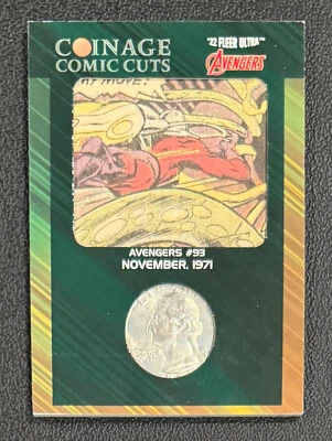 Fleer Ultra Avengers 2022 Edad de la Moneda Cómic Cortes Avengers #93 1971 promedio 93 #05/25 Foto 1 de 4
