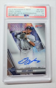 PSA 10 Gem Mt 2019 Bowman's Best Baseball Greg Jones Auto #B19-GJ  Rays