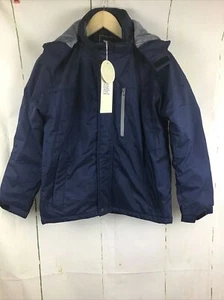 ZSHOW Boy’s Navy Waterproof Windproof Hooded Ski Jacket Sz. 10/12 - Picture 1 of 21