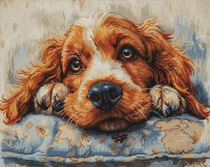 Kit punto de cruz Luca-S - Cocker Spaniel BU5058 - Imagen 1 de 5