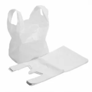 More details for plastic carrier bags strong vest shopping supermarket shop takeaway [all sizes]