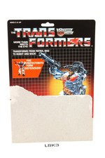 Groove Card 1986 Vintage Hasbro G1 Transformers