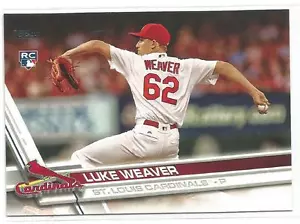 Luke Weaver St. Louis Cardinals 2017 Topps Baseball Rookie Karte - Bild 1 von 2