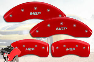 2006 Lincoln Zephyr Front + Rear Red "MGP" Brake Disc Caliper Covers 4pc Set