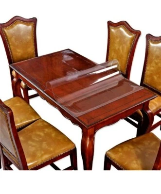 20x72 Inch Clear Plastic Table Protector Dining Tablelcloth Vinyl Topper  - Image 1 of 4