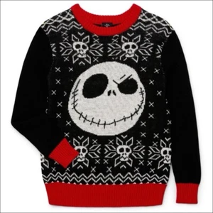 The Nightmare Before Christmas Sweater Kids S 6-7 Ugly Sweater Jack Skellington - Picture 1 of 5