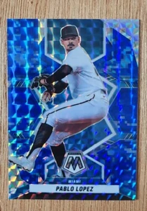 Panini Mosaic PABLO LOPEZ Blue Prizm Card Miami Marlins 2022 #33 - Picture 1 of 3