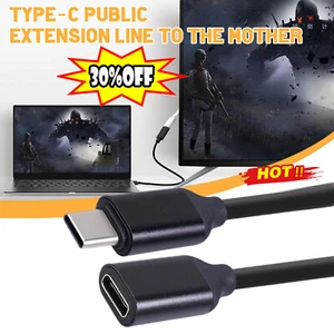 NEW Type C Male to Female PD Charging USB C Extension Cable Sync Extender C Hot - Picture 1 of 12