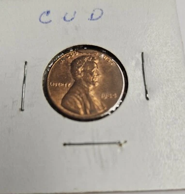 1984 Lincoln Cent Large Cud  Error Coin. - Image 1 of 3