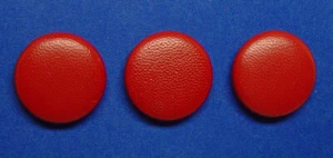 3 MADE IN USA 26 MM BURGUNDY #2 LEATHER BUTTONS FOR JACKETS,BLAZERS, METAL LOOP  - Picture 1 of 6