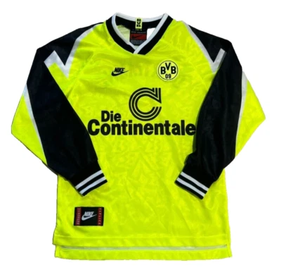 Borussia Dortmund BVB Trikot Gr. M Kindergröße Nike Continentale 1995/96 - Bild 1 von 4