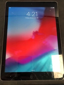 Apple iPad Air - A1474 - 32GB - Space Grey - LCD Cracked (WiFi) - Picture 1 of 13