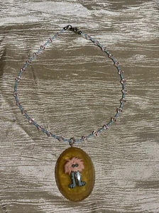 Resin Monster Beaded Necklace - Picture 1 of 6