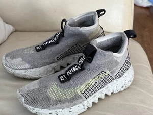 New! Nike Space Hippie 02 Grey Volt Size 8.5 - Picture 1 of 9