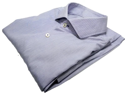 Hugo Boss Shirt Men's UK Size S Blue Stripe 100% Cotton Easy Care Slim Fit - Image 1 of 4