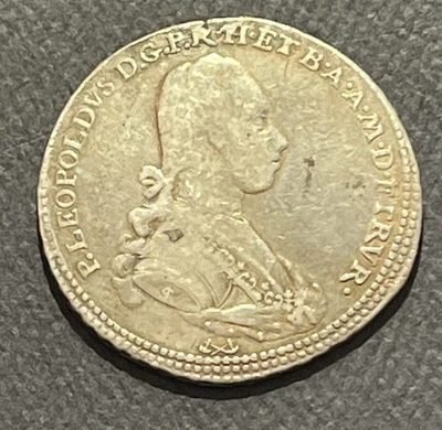 Moneda de plata Francescone 1778 1/2 de los Estados italianos (Toscana): Pietro Leopoldo Foto 1 de 3