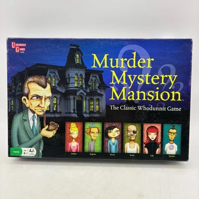 Murder Mystery Mansion COMPLETE University Games 2008 Classic Whodunnit Game - Image 1 of 4