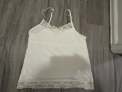 Camisa Elle Must Have S marfim branca linda renda - Imagem 1 de 4