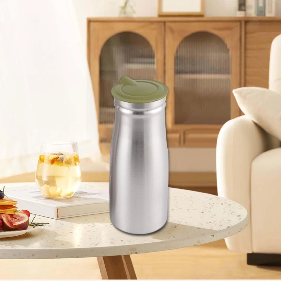 1.0 L Stainless Steel Iced Tea Pitcher Drinks Container Multifunctional Break - Image 1 of 1