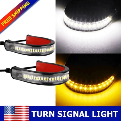 2X Tira de Luces LED Flexibles Integradas Freno Trasero Señal de Giro AUXITO para Motocicleta Foto 1 de 4
