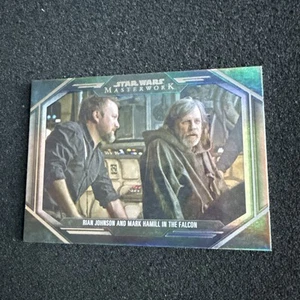 2024 Topps Star Wars Masterworks Johnson with HAMILL Falcon BTS-6 Rainbow /299 - Picture 1 of 11
