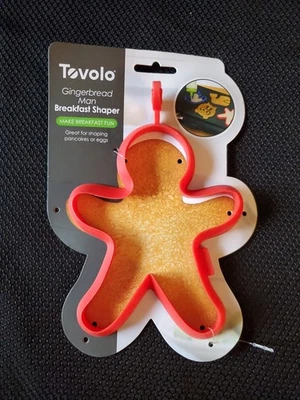 Tovolo Gingerbread Man Breakfast Shaper Silicone For Pancakes Eggs - Image 1 of 4